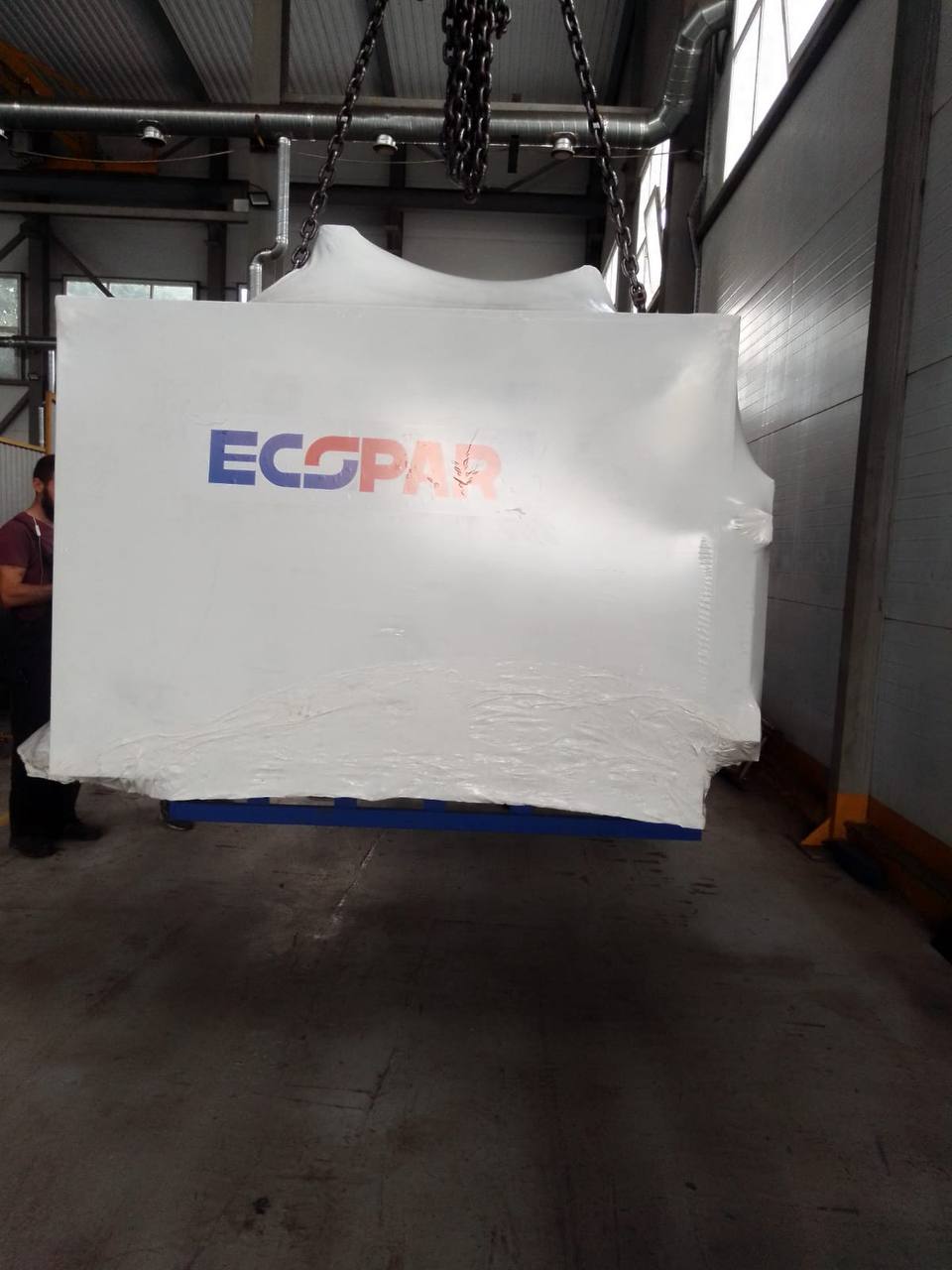 Промышленный паровой котел ECO-PAR 500 от Краснодарского котельного завода отправляется в Москву