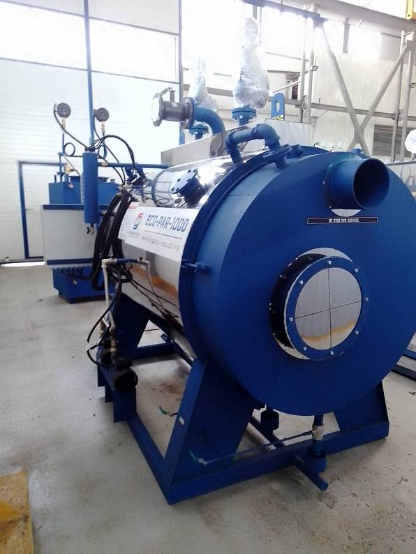 Промышленный паровой котёл ECO-PAR 1000/комплект ХВО/Бак запаса воды для завода по производству бетона